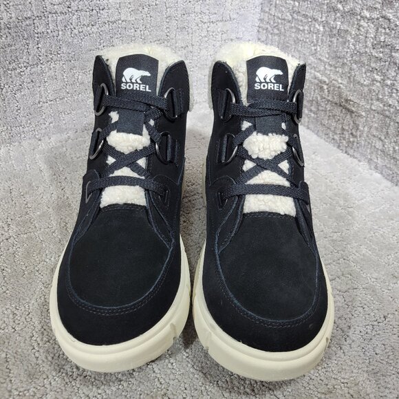 Sorel Explorer III NW Women's Size 8.5 US Black Suede Waterproof Winter Boots - Picture 2 of 12